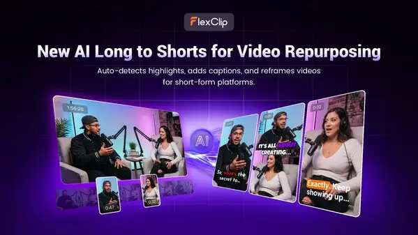 FlexClip Unveils AI Long to Shorts, Helping Creators Repurpose Long Videos into Viral-Ready Clips