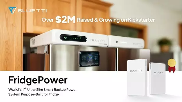 BLUETTI FridgePower Hits $2M Milestone and Global Award Ahead of Retail Launch