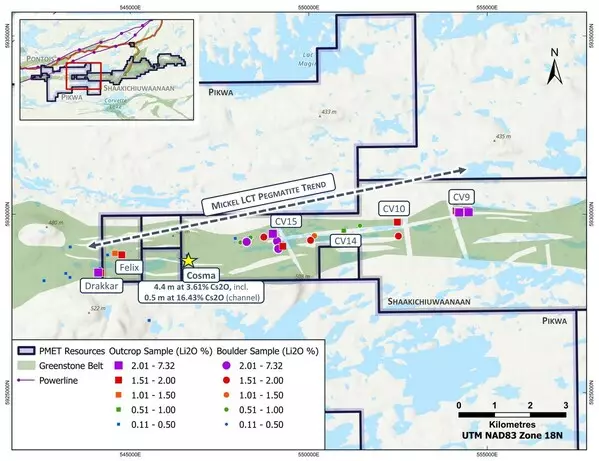 New High-grade Lithium, Caesium, and Tantalum Pegmatite Discoveries in Surface Exploration Works