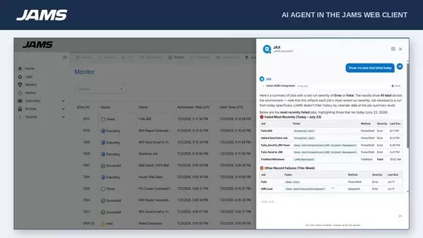 JAMS Launches AI for Enterprise Job Scheduling: JAX and JAMS MCP