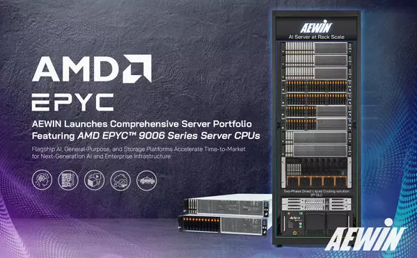 Qisda Group's AEWIN Launches Comprehensive Server Portfolio Featuring AMD EPYC™ 9006 Series Server CPUs