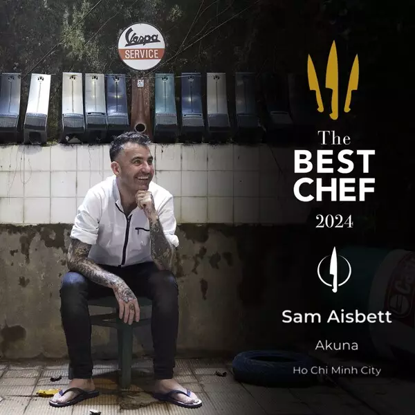 Chef Sam Aisbett of Akuna Restaurant Honoured With 1 Knife At The Prestigious 'The Best Chef Award' 2024