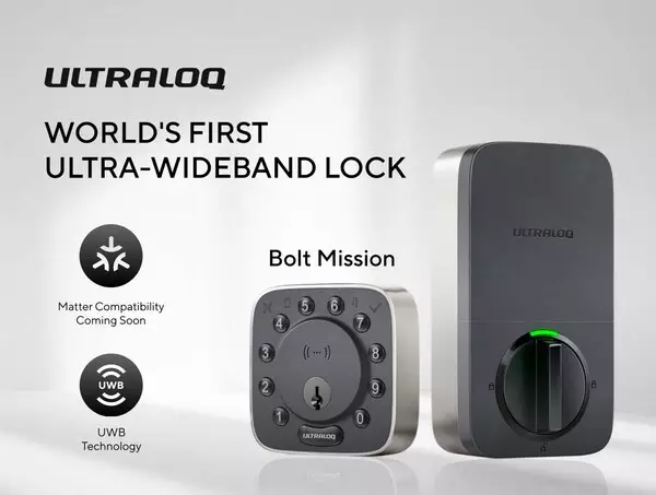 ULTRALOQ Showcases Two Innovative Smart Locks at CES® 2025: The World's First Ultra-Wideband Lock--ULTRALOQ Bolt Mission and Bolt Fingerprint With Matter Compatibility