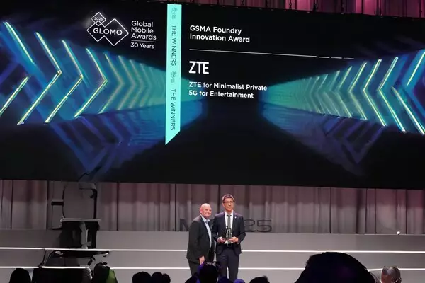 ZTE's Minimalist Private 5G-A solution wins GSMA Foundry Innovation Award at the GLOMO Awards 2025