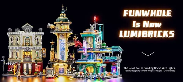 FUNWHOLE Becomes LUMIBRICKS, Continue to Lead the Light-Integrated Building Brick Experience