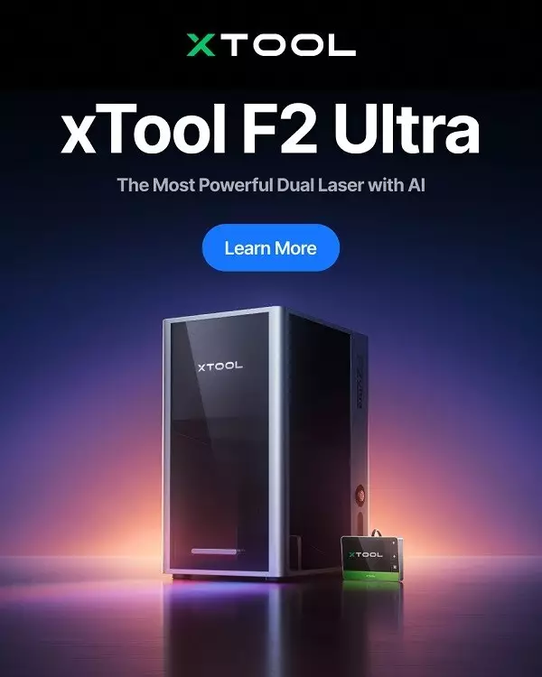 xTool Unveils F2 Ultra: The World's First AI-Powered MOPA Dual Laser for Creative and Commercial Empowerment