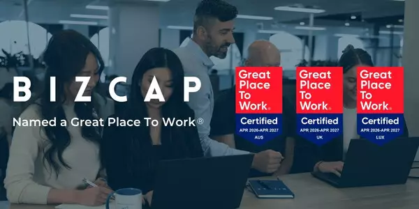 Bizcap achieves Great Place To Work® certification in Australia, Luxembourg, UK