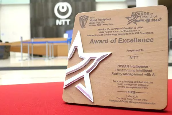 NTT Com Asia's OCEAN Intelligence™ Recognized with IFMA Asia Pacific Award of Excellence for Pioneering AI-Driven Facility Management