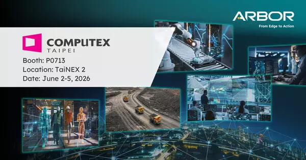 ARBOR Technology Showcases Edge AI and Industrial Computing Solutions at COMPUTEX 2026