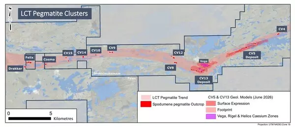New High-grade Lithium, Caesium, and Tantalum Pegmatite Discoveries in Surface Exploration Works