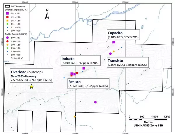 New High-grade Lithium, Caesium, and Tantalum Pegmatite Discoveries in Surface Exploration Works