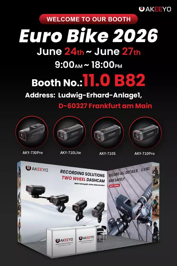 AKEEYO Brings Its Two-Wheel Dash Cam Lineup to Eurobike 2026