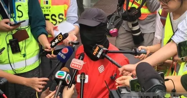 有留守的示威者說，隨著其他人逐漸離去，感到頗大打擊。（本台記者攝）