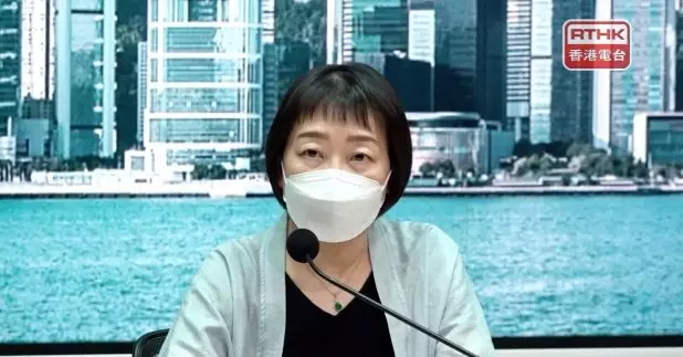 張竹君說，有關方向性的政策，她沒有補充。（伍榮笙攝）