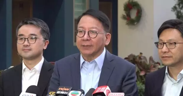 陳國基說，希望有投票權的人在周日區議會選舉中投票，但不會估計投票率，也沒有硬指標。（施華駿攝）