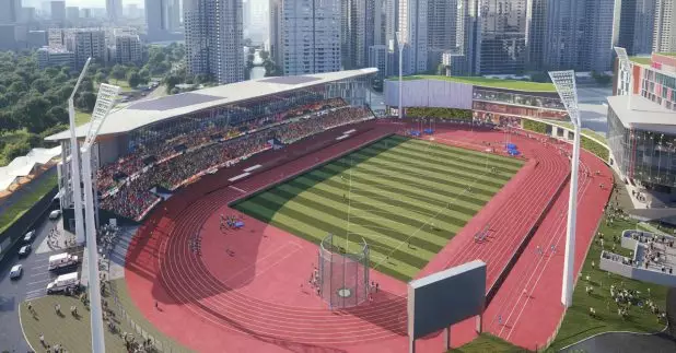 啟德青年運動場跑步徑及乒乓球設施，開放供「啟德體育園之友」會員預訂。啟德體育園圖片