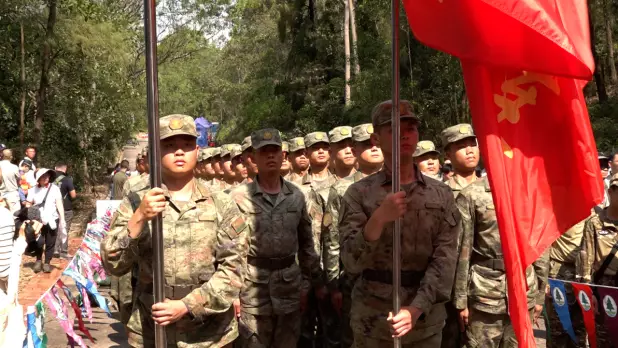 李家超特別感謝參與活動的解放軍駐港部隊。(梁禎祥攝)