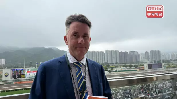 旅行社董事總經理Grant Morgan表示,澳洲民眾對香港賽馬發展有濃厚興趣。(陳曉筠攝)
