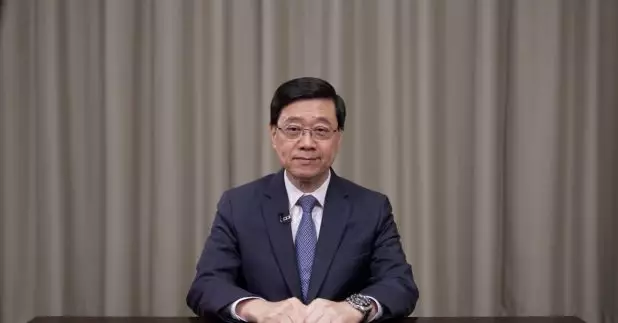 李家超說,特區政府會充分發揮香港在一國兩制下的獨特優勢,透過香港的國際網絡向世界說好中國故事。(政府新聞處)