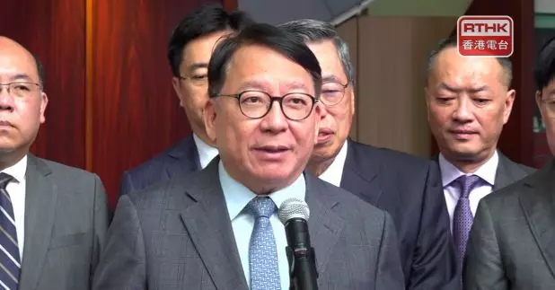 陳國基稱在由治及興新征程上，政府會繼續與立法會攜手合作。(郭志強攝)