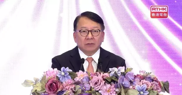 陳國基表示，特區政府一直以實際行動推動婦女發展，並高度重視婦女對社會的貢獻。（施華駿攝）