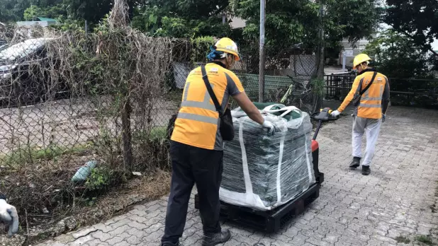 署方呼籲市民應留意風暴潮和越堤浪所帶來的風險,及早做好防禦措施。(土木工程拓展署社交網頁)