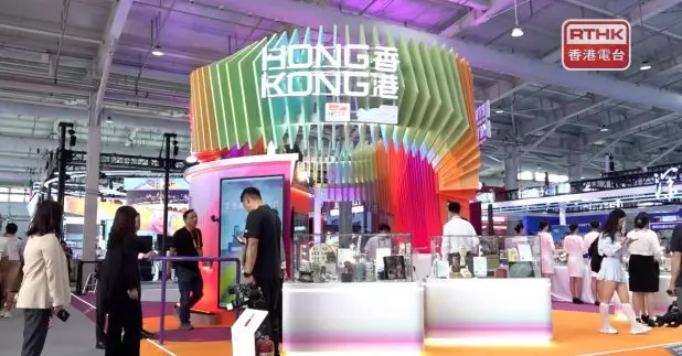 中國國際服務貿易交易會今日開幕，貿發局連續十二年設立香港館。（黃維波攝）