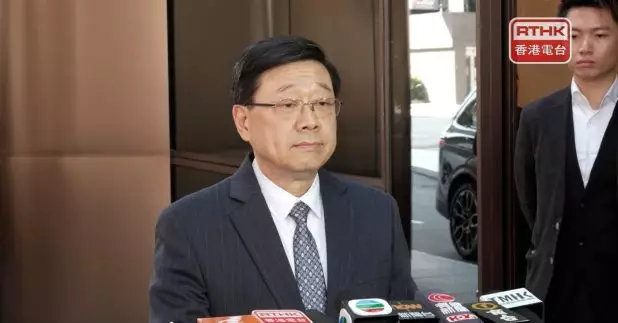 李家超：斥黎智英長期利用媒體煽動仇恨歹毒。（游樹榮攝）