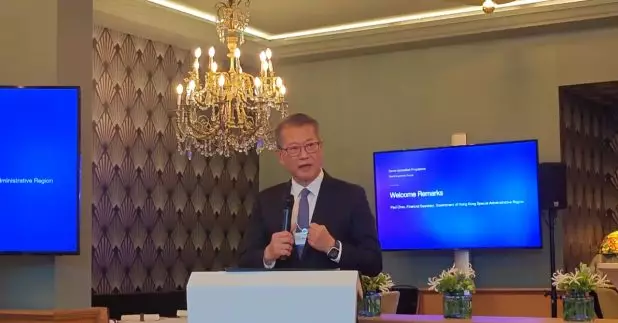 財政司司長陳茂波，出席一個數字資產集團的早餐會。