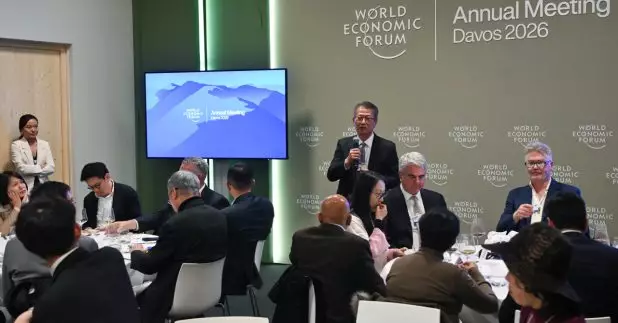 陳茂波出席以聚焦中國發展為主題的晚餐會並發表演講。（政府新聞處圖片）