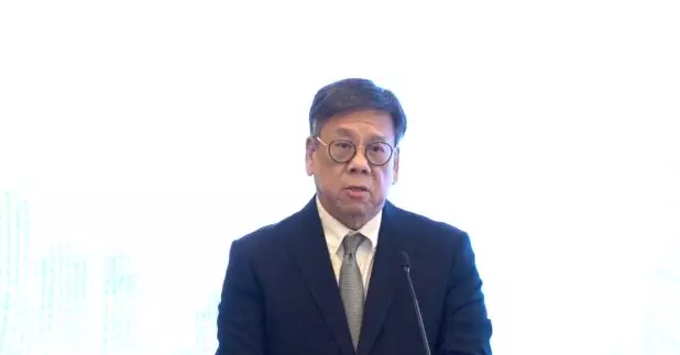 商務及經濟發展局局長丘應樺表示，貿發局推出跨界別專業服務平台，為出海企業提供全面支援。（黃維波攝）