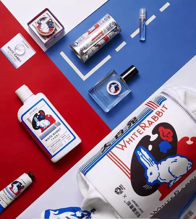 大白兔奶糖為紀念品牌60周年推出全新護膚系列。網上圖片