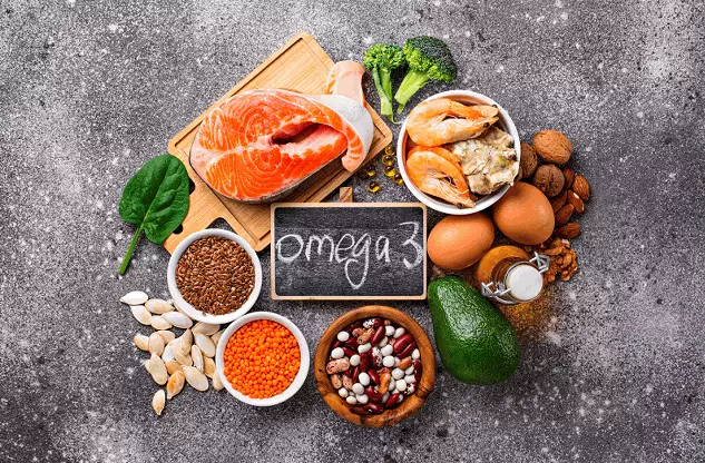 含豐富Omega-3脂肪酸的食物魚類。