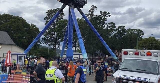 Crews rescue 30 people trapped upside down high on Oregon amusement ...