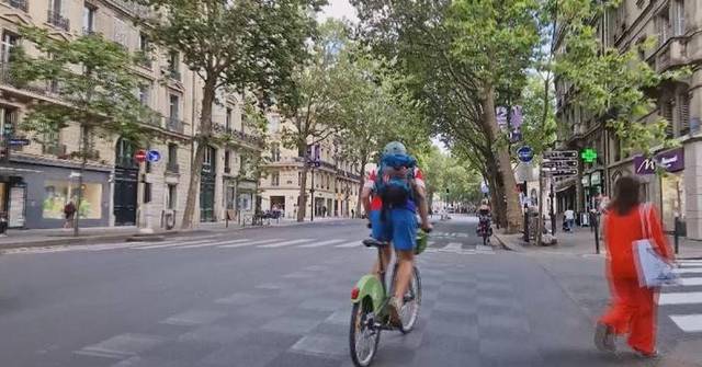 Cycling becomes much easier as Paris upgrades cycle lanes for Olympics