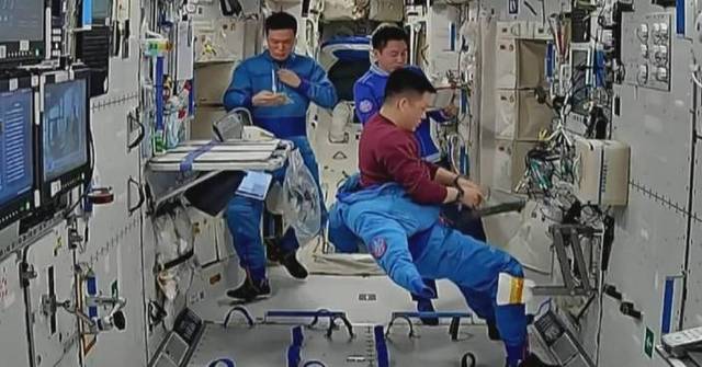 Footage shows Chinese astronauts maintaining the space station and dealing with emergencies