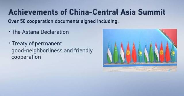 China, five Central Asian countries agree on over 50 cooperation documents
