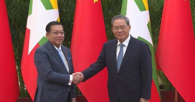 Chinese premier meets with Myanmar president