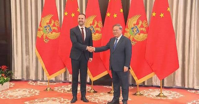 Chinese premier meets Montenegrin prime minister