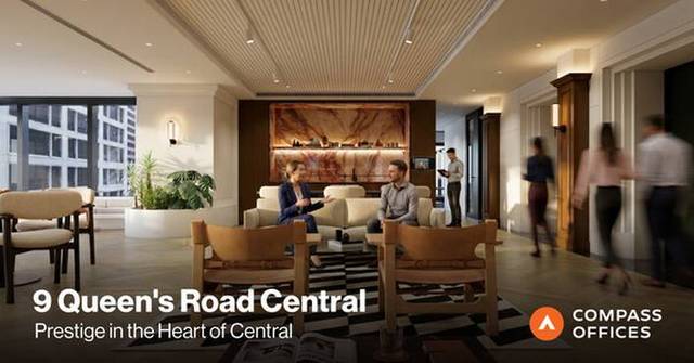 Compass Offices Opens New Workspace at 9 Queen's Road Central This July