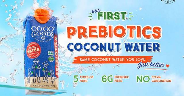 CocoGoodsCo Launches New Prebiotics Coconut Water: An Easy Upgrade To Everyday Hydration