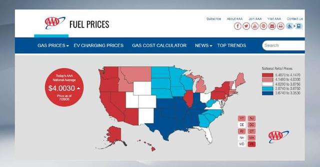 US oil prices climb back above 4 US dollars per gallon amid its continued conflict with Iran