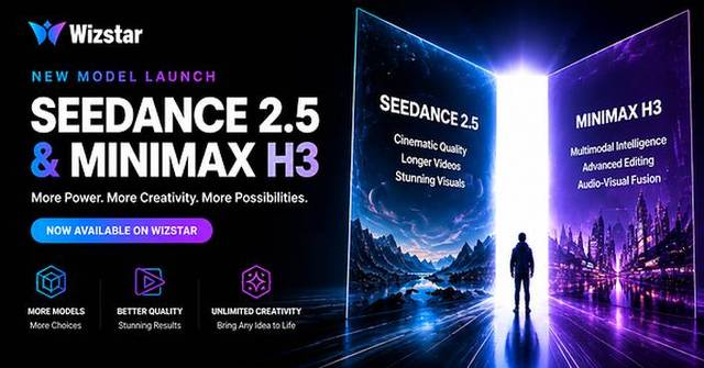 Wizstar Launches Seedance 2.5 and MiniMax H3, Further Expanding Its AI Video Capabilities