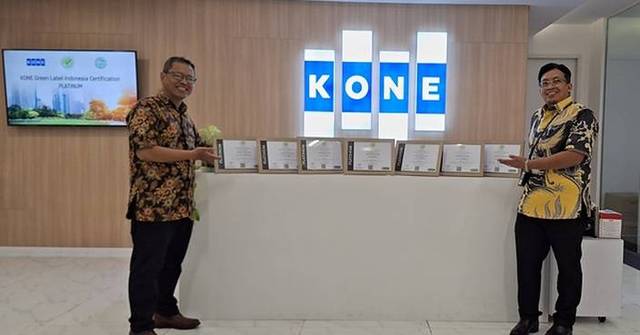 KONE Indonesia Sets New Industry Benchmark as First to Achieve Platinum Green Product Certification