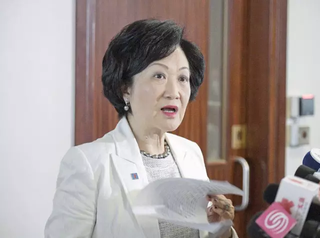 行政會議召集人、新民黨立法會議員葉劉淑儀。