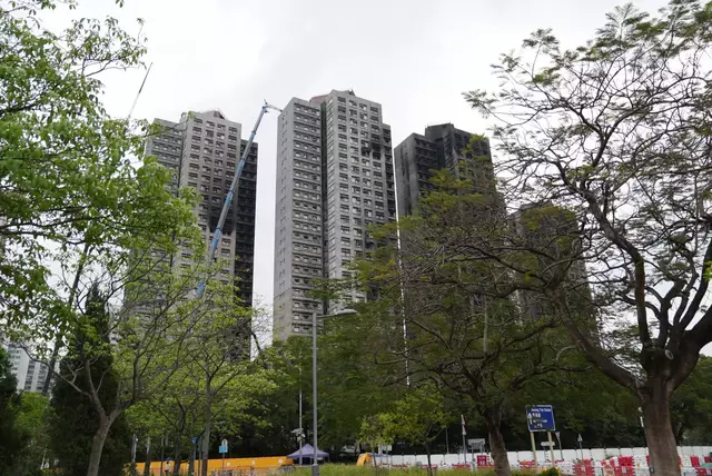 宏福苑受損情況