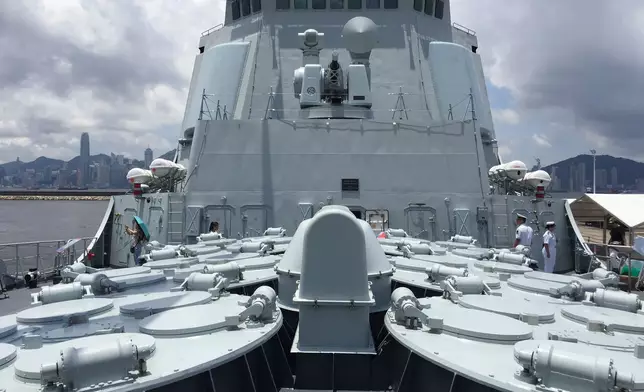 濟南艦上的垂直導彈發射系統