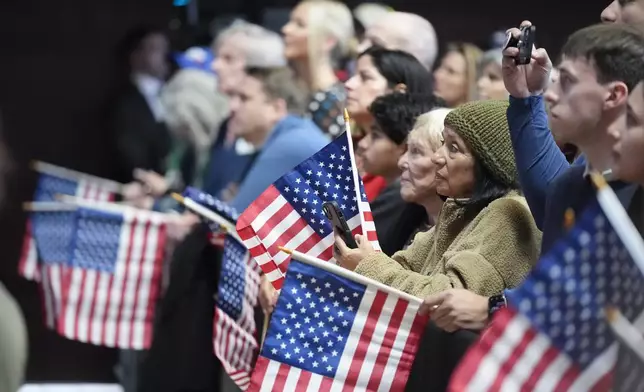 Supporters of Presidential candidate Robert F. Kennedy Jr. gather during a campaign event, Tuesday, March 26, 2024, in Oakland, Calif. (AP Photo/Eric Risberg)