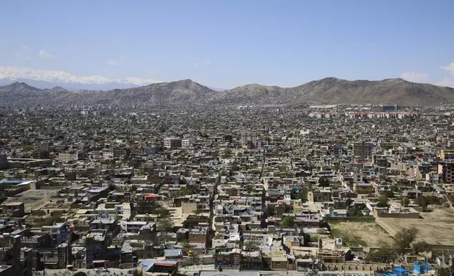 A general view of Kabul, Afghanistan, on Tuesday, April 23, 2024. (AP Photo/Siddiqullah Alizai)