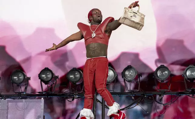 Lil Uzi Vert performs during the second weekend of the Coachella Valley Music and Arts Festival on Friday, April 19, 2024, at the Empire Polo Club in Indio, Calif. (Photo by Amy Harris/Invision/AP)